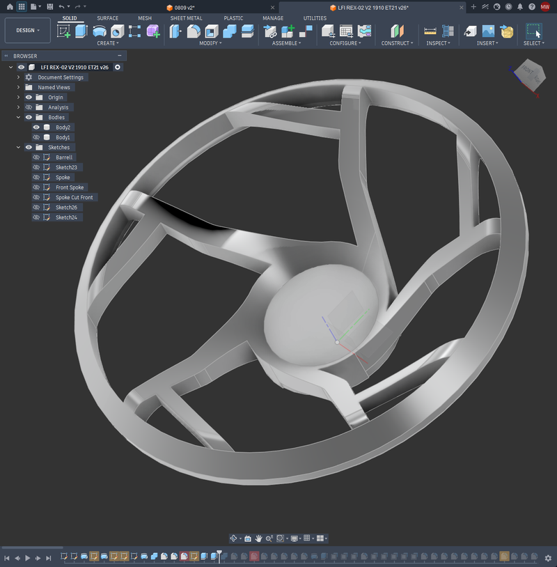 LFI forged wheel design refinement render