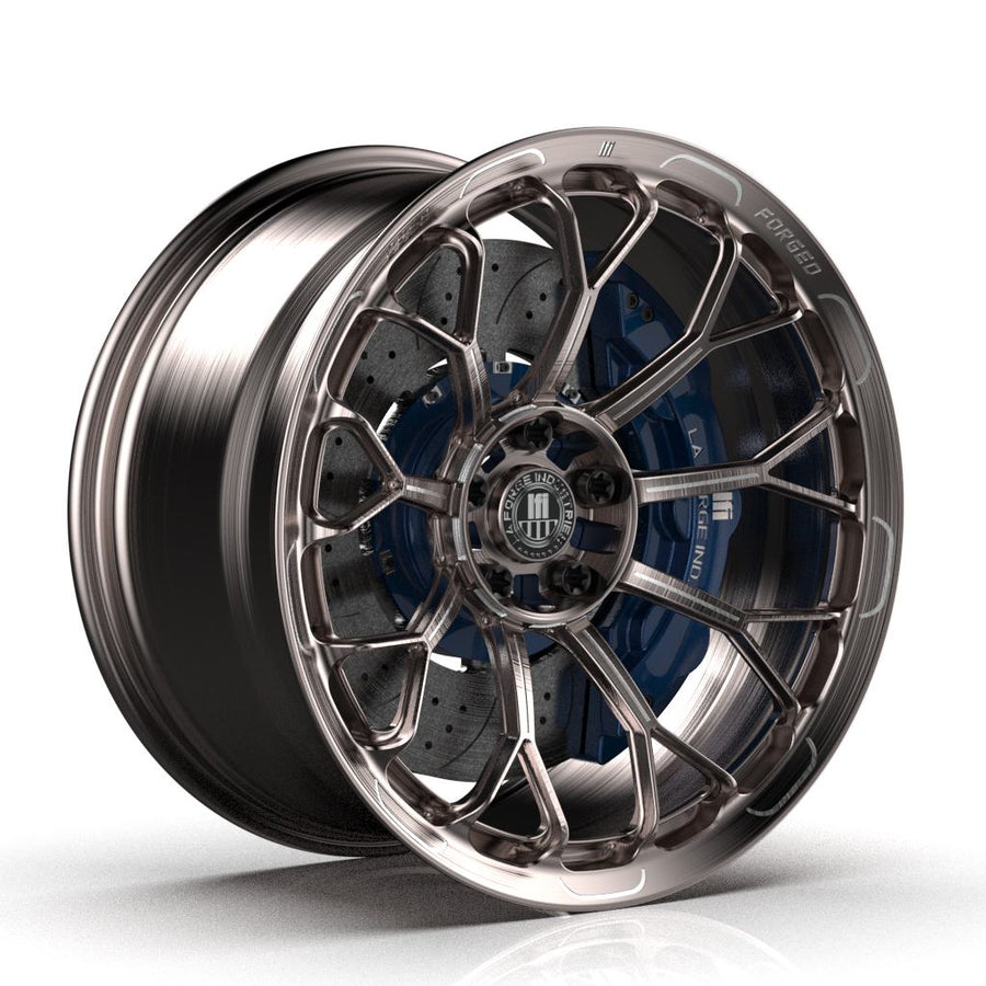 LFI CSF9 forged wheel in brushed bronze finish