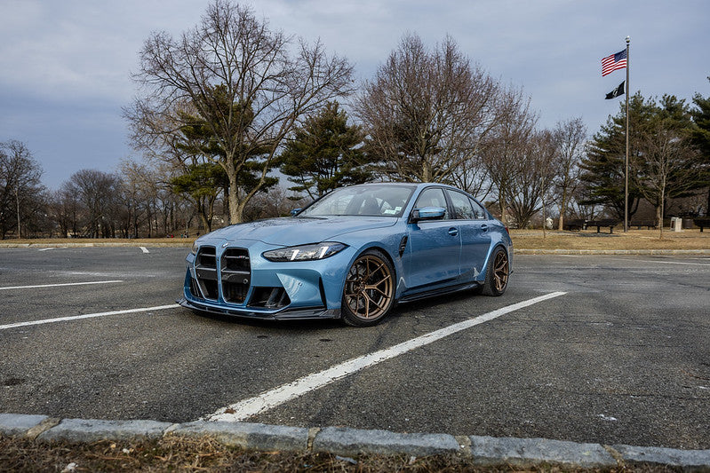 BMW G80 M3 on LFI forged wheels used for fitment design reference