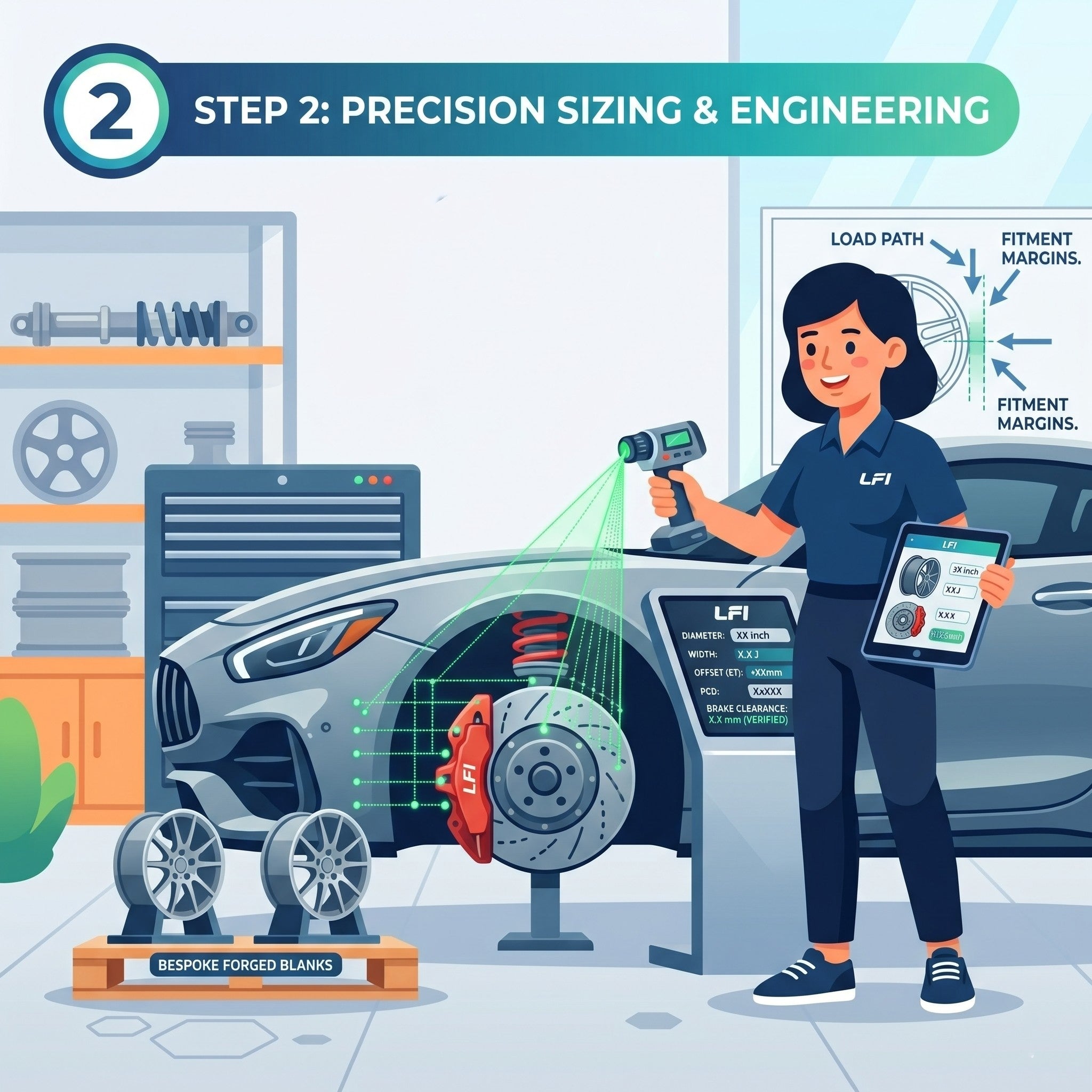 Step 2 — precision sizing and fitment calculation
