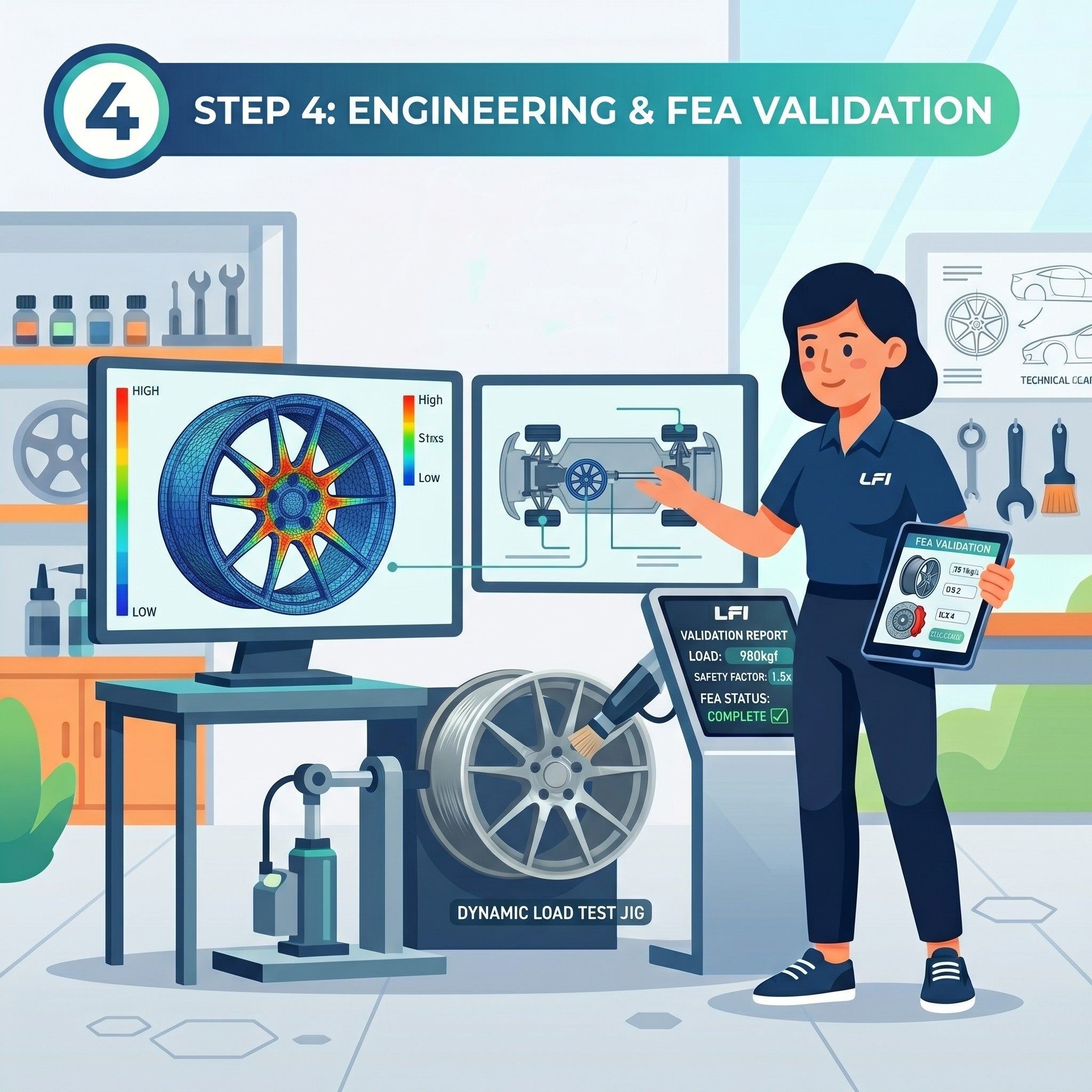 Step 4 — render approval and FEA validation