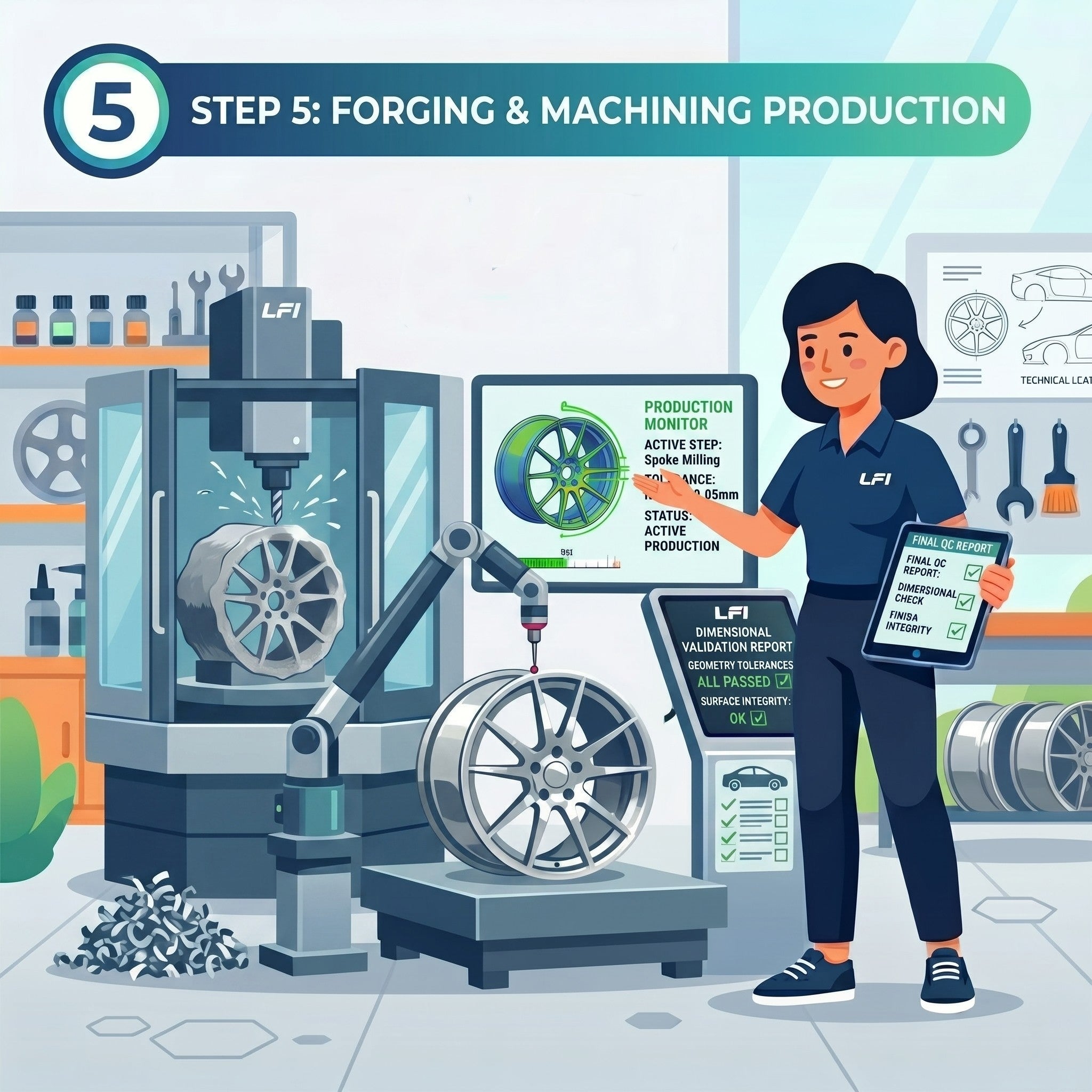Step 5 — manufacturing and quality control