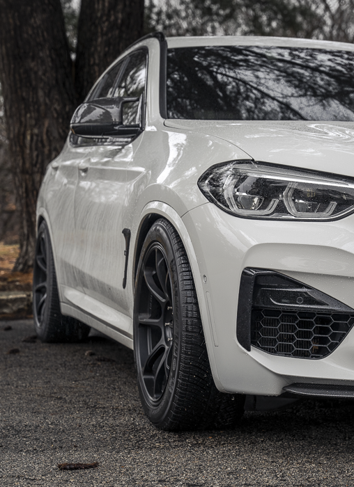 BMW X3M on LFI TRS-01 satin black forged wheels