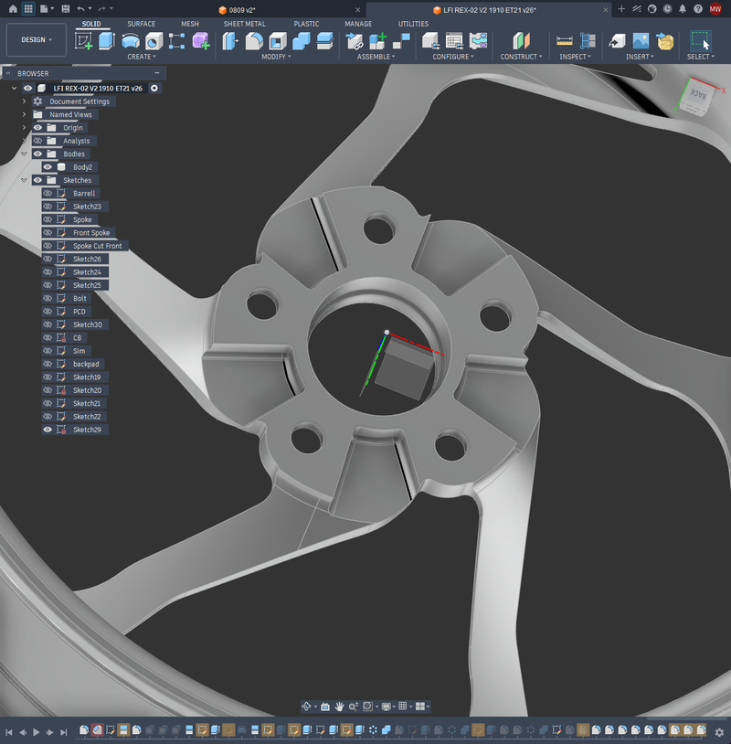 LFI forged wheel production-ready design render