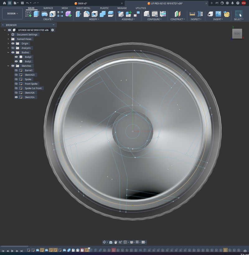 LFI forged wheel 3D design model